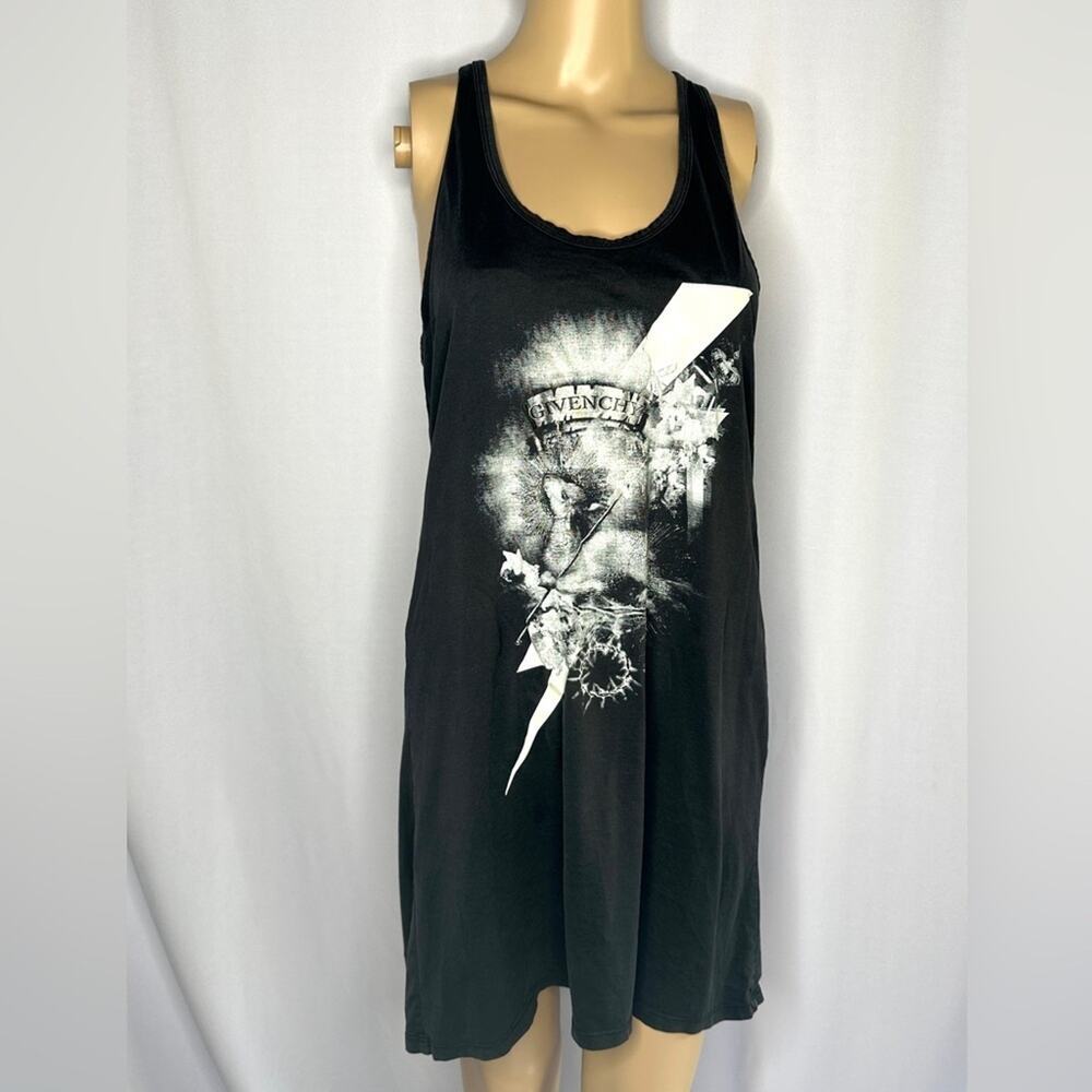 Givenchy Lamb Black Tank Top Mini Dress Large - Picture 3 of 9
